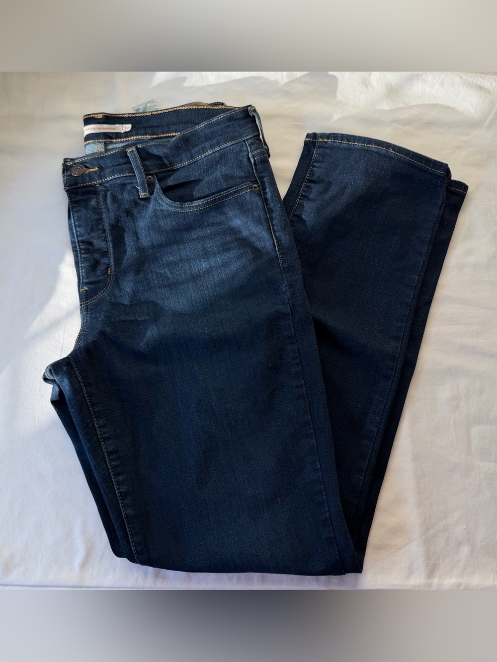 Levi's 314 Shaping Straight Bootcut Jeans Dark Wash Women's Size 32